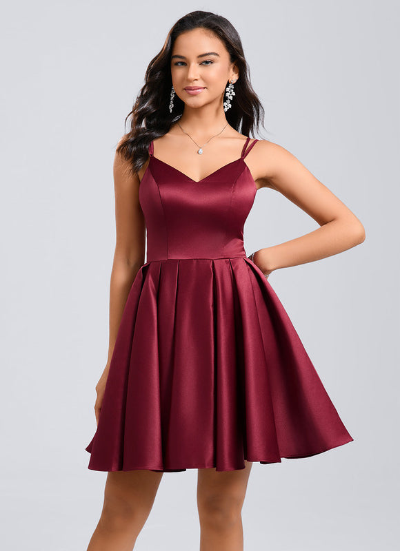 Robe De Soirée Courte Rouge - gallery 1