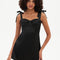 Robe Courte Satin Noire Chic