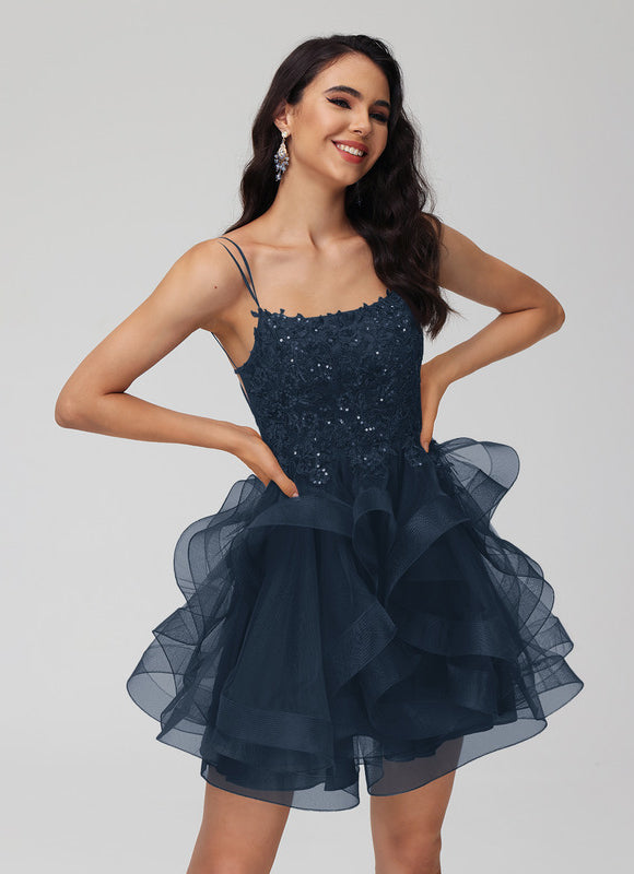 Robe Courte Festive Pailletée