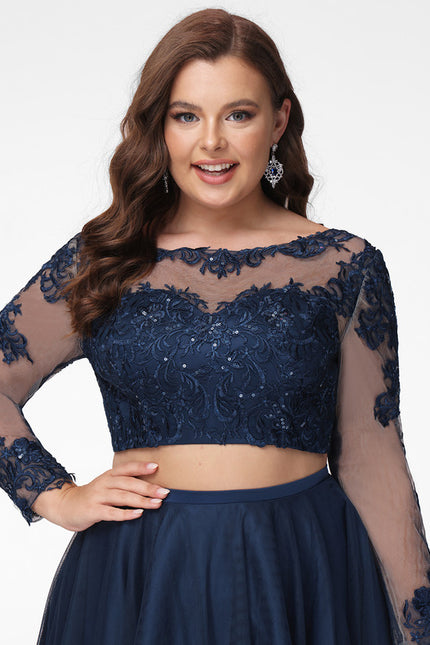 Robe Courte Tulle Marine - gallery 8