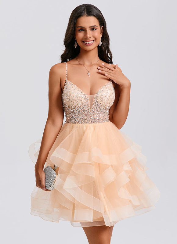 Robe Courte Décolleté Plongeant - gallery 2