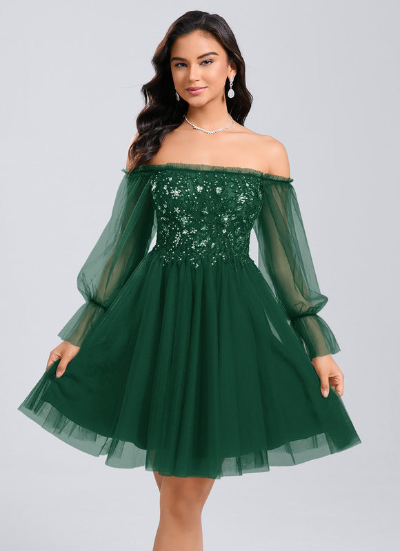 Robe Courte Epaule Dénudée