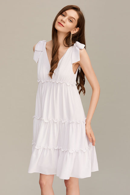 Robe Courte Verte Froncée