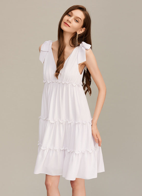 Robe Courte Verte Froncée
