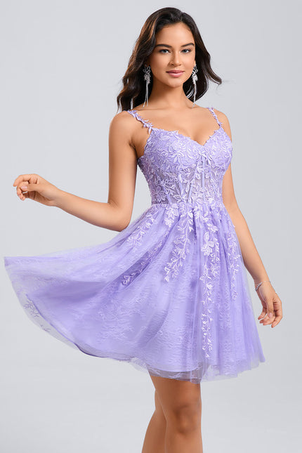 Robe Courte Rose Brodée - gallery 2