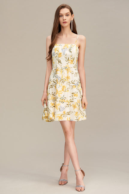 Robe Courte À Carreaux Légère