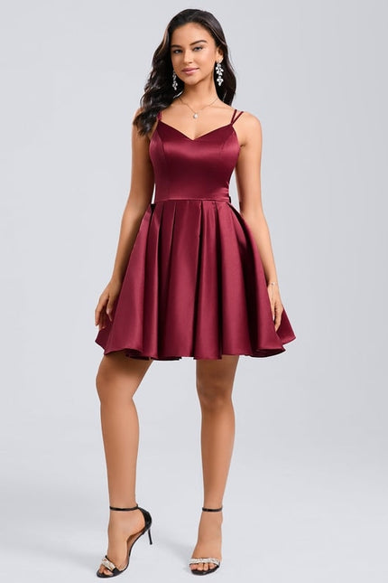 Robe De Soirée Courte Rouge - gallery 5