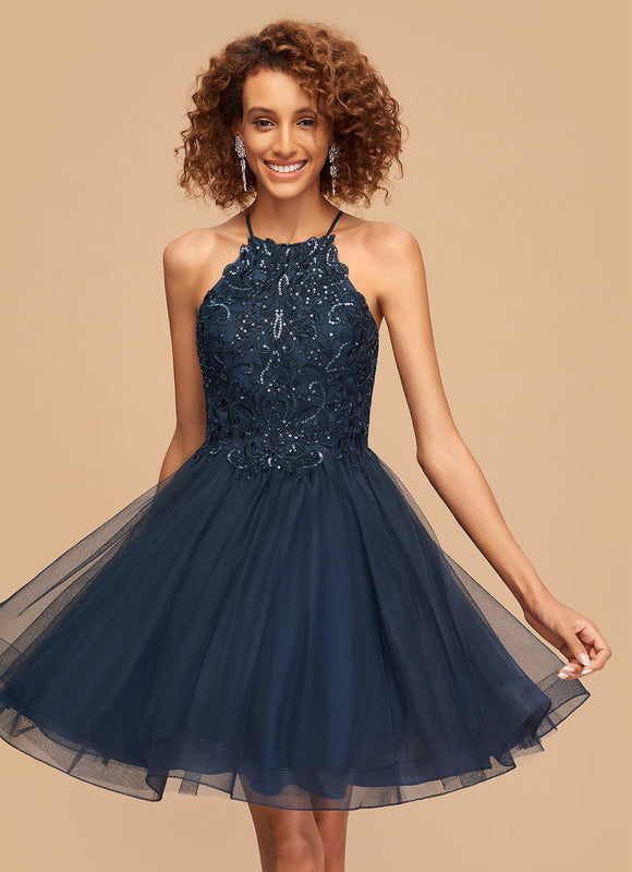 Robe Courte Festive En Tulle