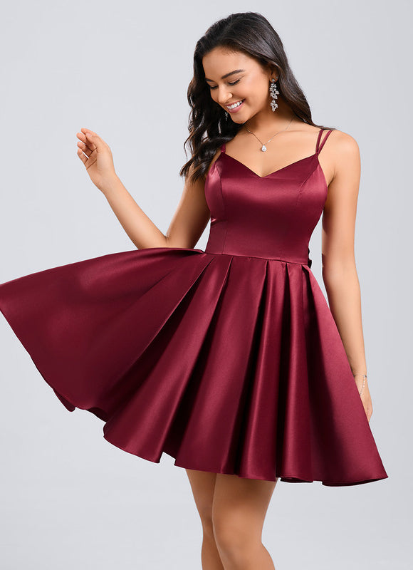 Robe De Soirée Courte Rouge - gallery 2
