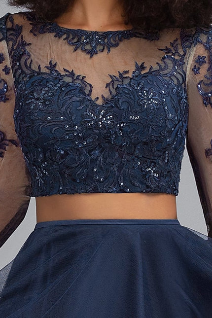 Robe Courte Tulle Marine - gallery 4
