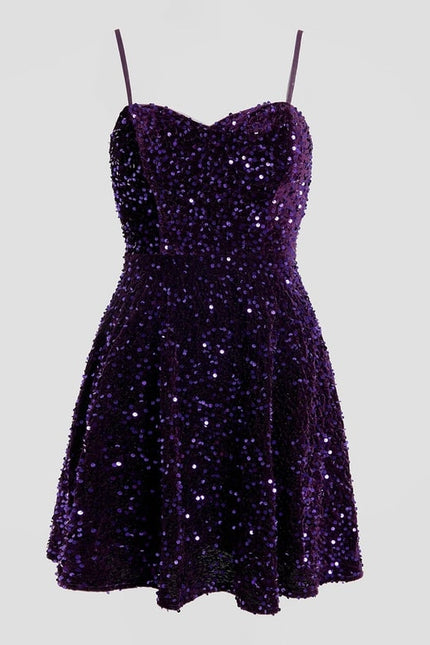 Robe Courte A Paillettes - gallery 8