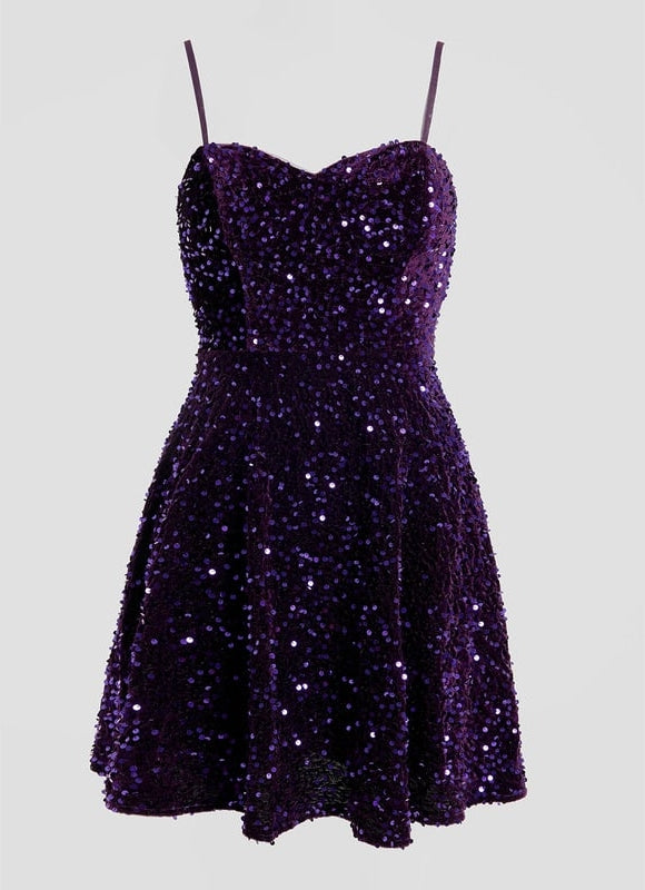 Robe Courte A Paillettes - gallery 8