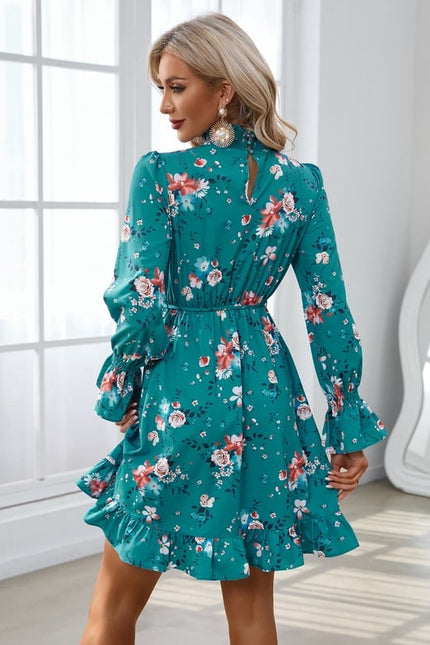 Robe Courte Imprimé Floral - gallery 5