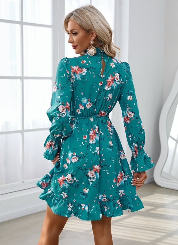 Robe Courte Imprimé Floral - gallery 5