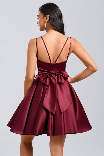 Robe De Soirée Courte Rouge - gallery 4