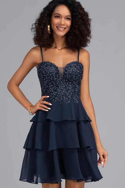 Robe Courte Festive À Paillettes - gallery 3