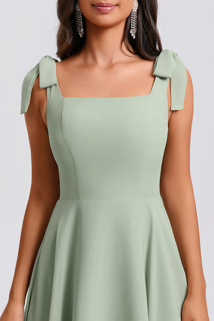 Robe Courte Encolure Carrée - gallery 5