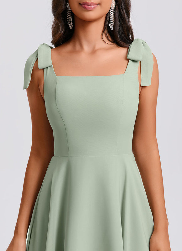 Robe Courte Encolure Carrée - gallery 5