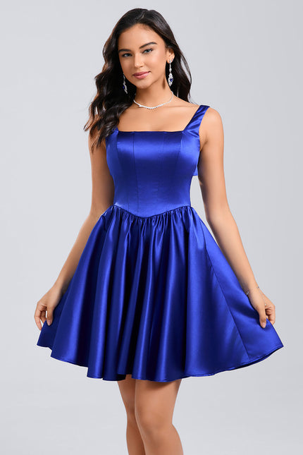Robe Courte Col Carré - gallery 2