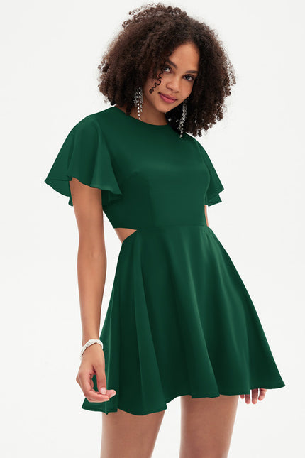 Robe Col Rond Manche Courte - gallery 2