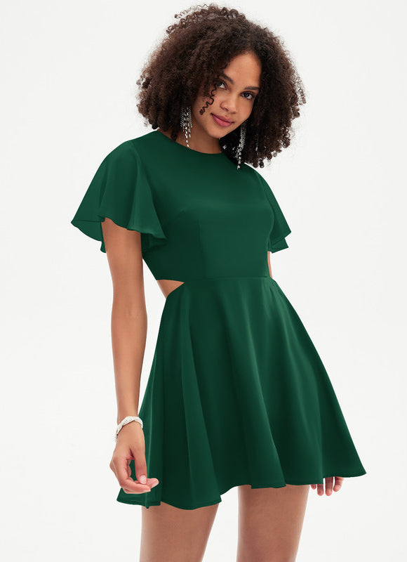 Robe Col Rond Manche Courte - gallery 2