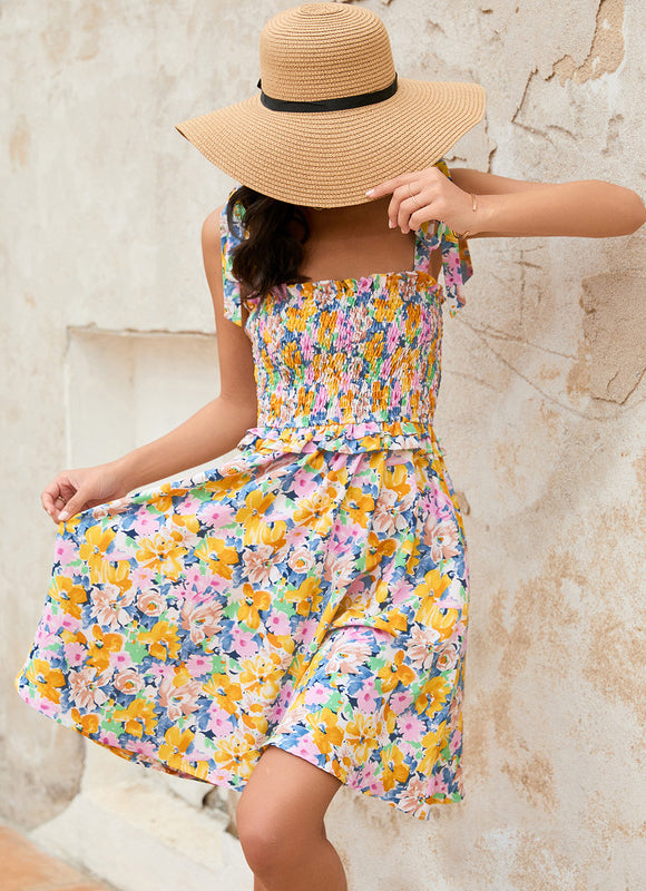 Robe Courte Fleuri Bohème - gallery 2