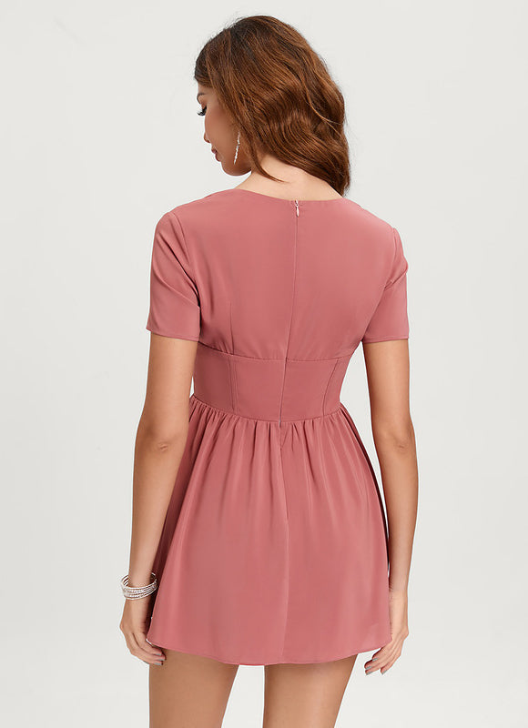 Robe Courte Pour Demoiselle D'Honneur - gallery 1
