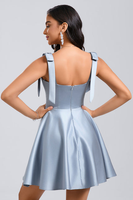 Robe Courte Lilas Ajustée - gallery 2