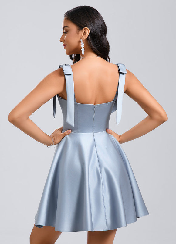 Robe Courte Lilas Ajustée - gallery 2