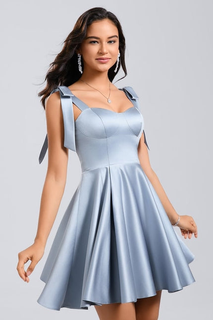 Robe Courte Lilas Ajustée - gallery 3
