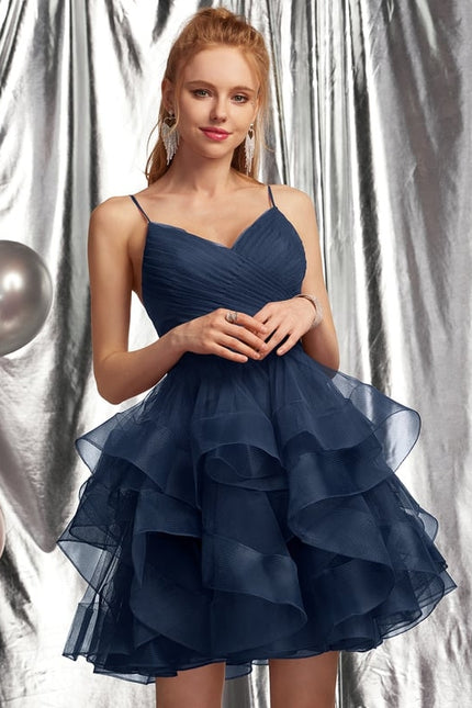 Robe Bleu Roi Courte - gallery 3