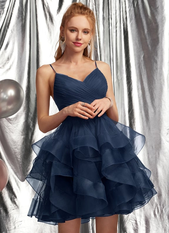 Robe Bleu Roi Courte - gallery 3