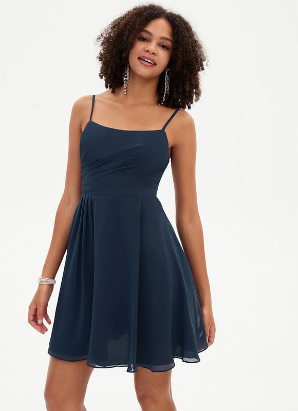 Robe Courte Courte Marine - gallery 3