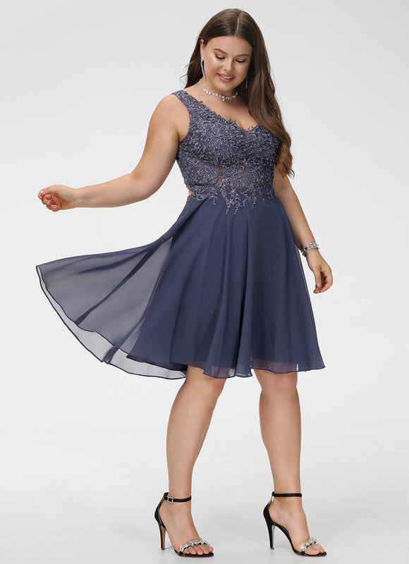 Robe Courte Encolure Ajourée - gallery 9