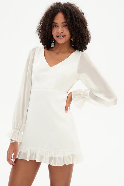 Robe Fluide Mousseline Courte