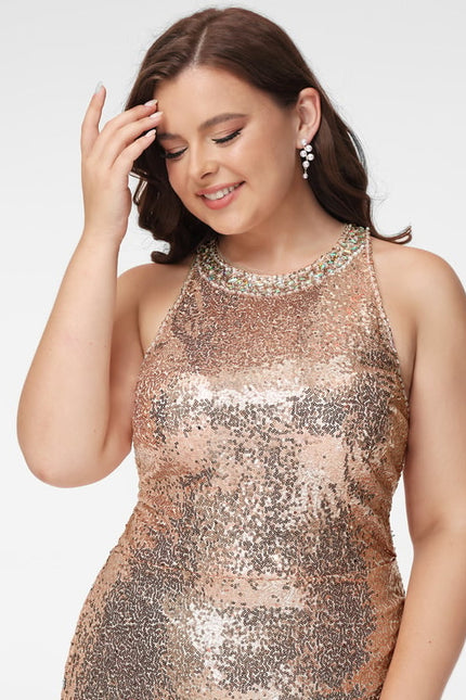 Robe Courte À Paillettes Émeraude - gallery 9