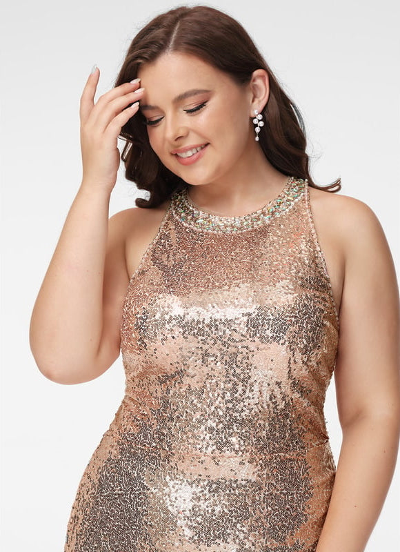 Robe Courte À Paillettes Émeraude - gallery 9