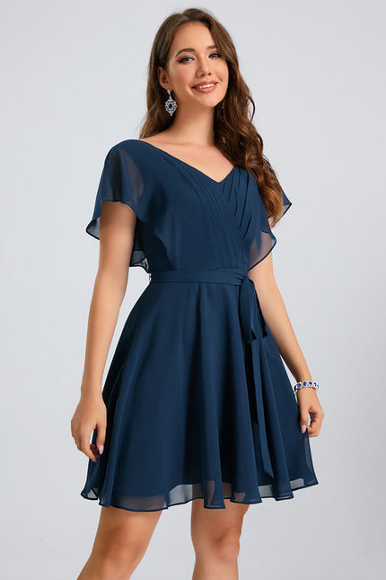Robe Fluide Droite Courte - gallery 4