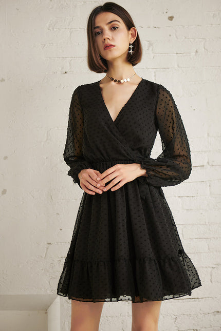 Robe Courte Viscose Éthérée - gallery 3