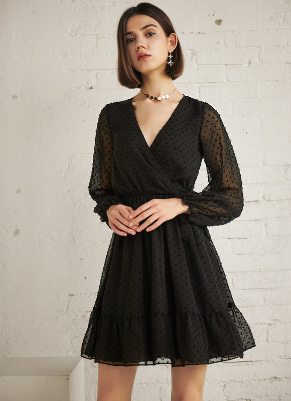 Robe Courte Viscose Éthérée - gallery 3