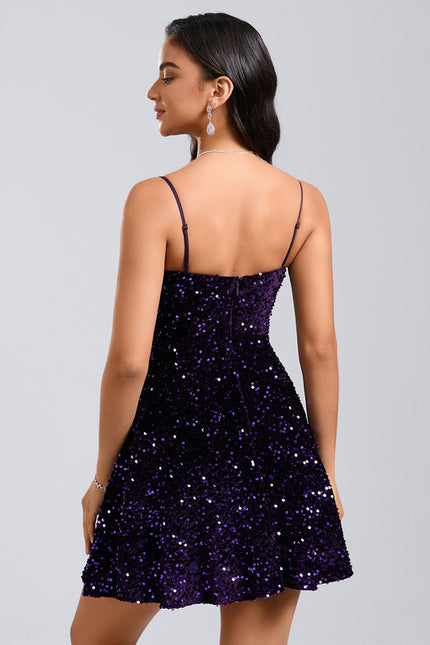 Robe Courte A Paillettes - gallery 5