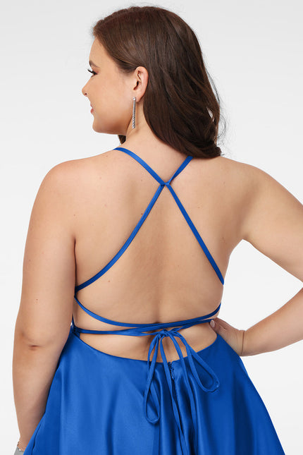 Robe Courte Rose Satinée - gallery 6