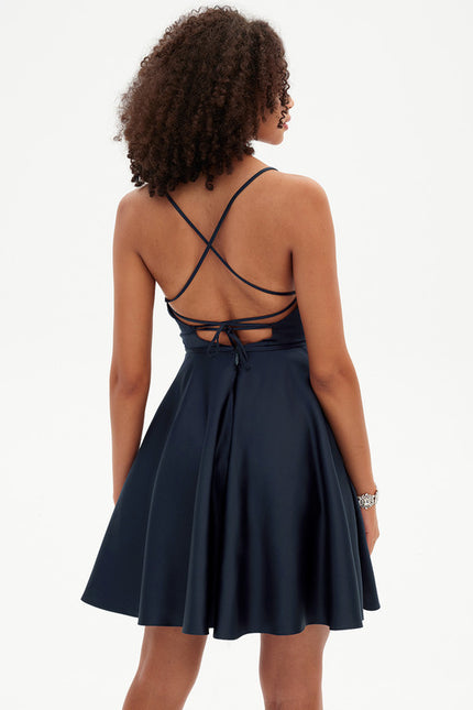 Robe Courte Rose Délicate - gallery 5