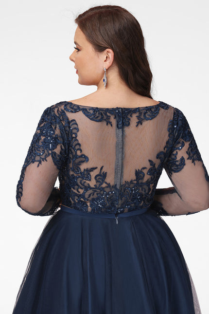 Robe Courte Tulle Marine - gallery 9