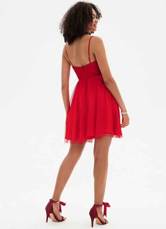 Robe Courte Tulle Évasée - gallery 1