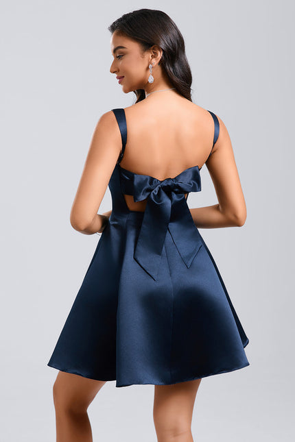 Robe Courte En Soie Chic - gallery 6