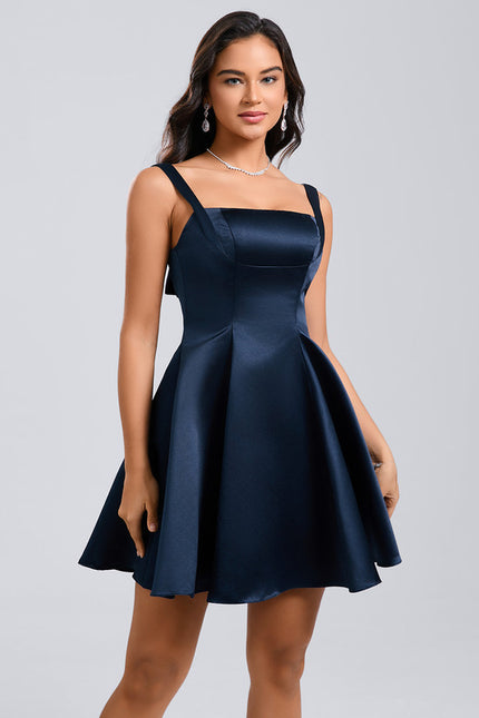 Robe Courte En Soie Chic - gallery 4