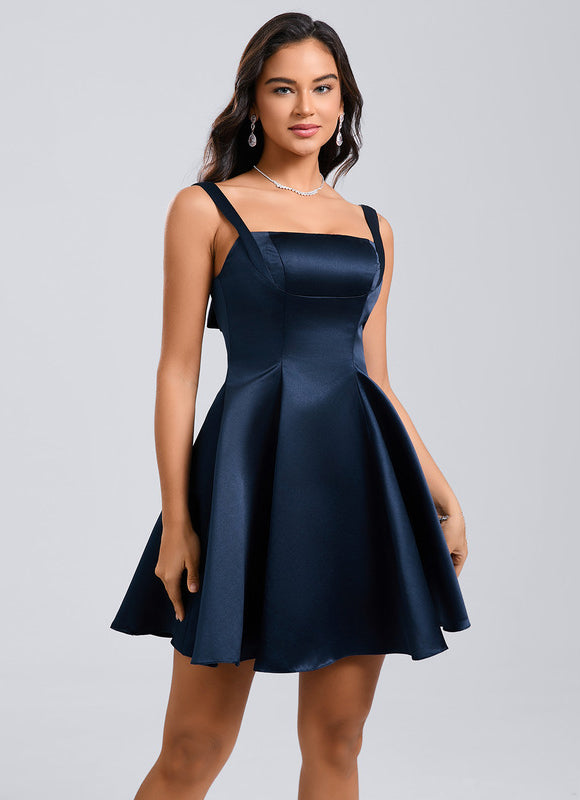 Robe Courte En Soie Chic - gallery 4