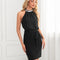 Robe Noire Courte Dos Nu