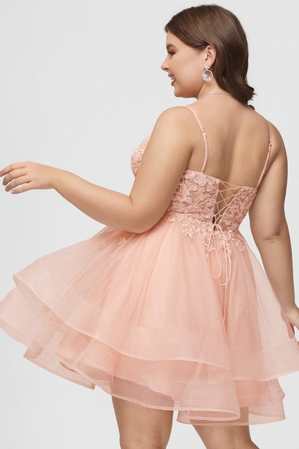 Robe Courte Rose Brodée - gallery 8